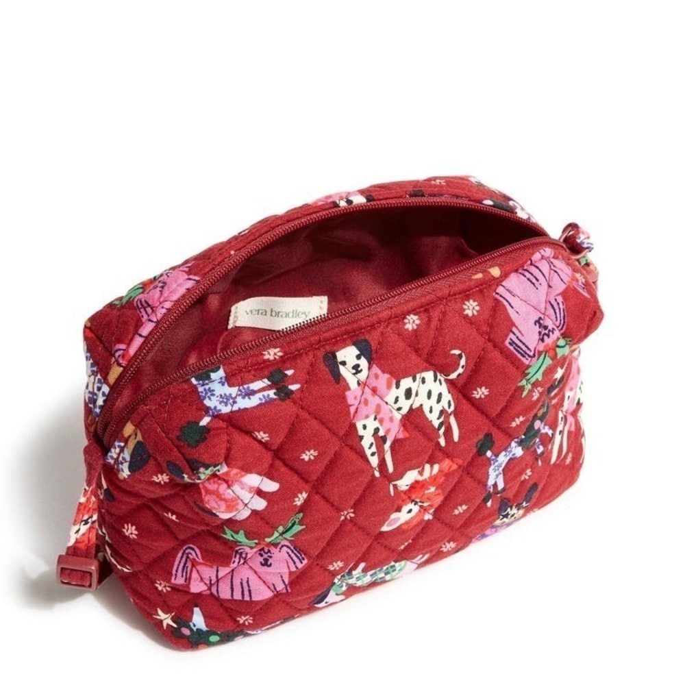NWT Vera Bradley Outlet 2024 Holiday Hounds Cranberry Crossbody Camera Bag - Picture 9 of 9